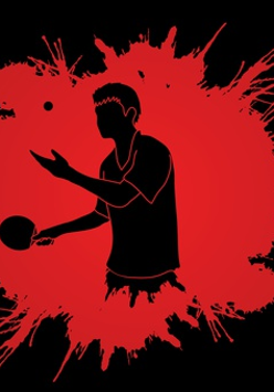 tenis stołowy - grafika