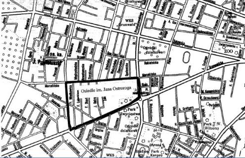 Mapa Osiedla im. Jana Ostroroga