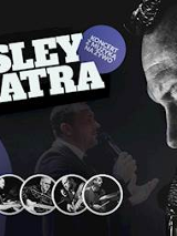 Widok profilu śpiewającego do mikrofonu artysty.