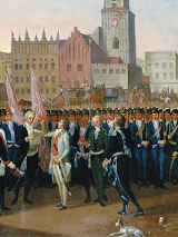 F. Smuglewicz, Przysięga Tadeusza Kościuszki na Rynku Głównym w Krakowie, 1797