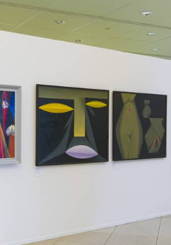 Fragment ekspozycji: M. Bogusz, Koncert Bacha w kościele św. Tomasza w Lipsku, 1956, fot. S. Obst