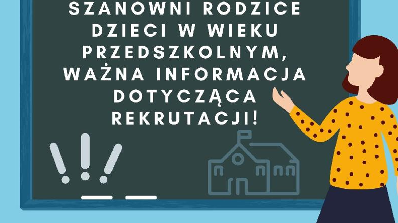 Informacja dla rodziców - rekrutacja - grafika artykułu