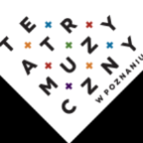 Logo z napisem "Teatr Muzyczny w Poznaniu".