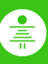 Na zielonym tle logo organizatora.