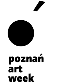 Biało Czarne logo Poznań Art Week.