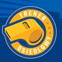 Gwizdek otoczony napisem:Trener osiedlowy.