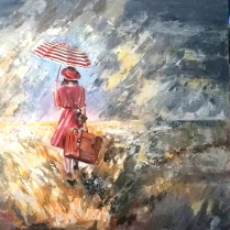 marzenia, akryl na płótnie, 50 x 80