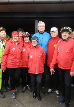 Noworoczne spotkanie rowerzystów