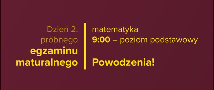 Arkusze do próbnego egzaminu maturalnego - matematyka, poziom podstawowy - grafika artykułu