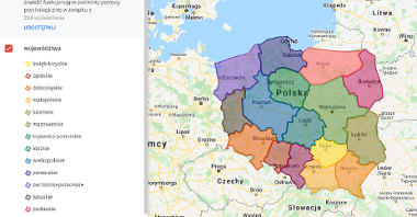 Interaktywna Mapa Pomocy Psychologicznej