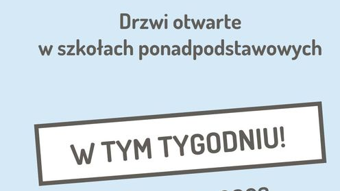 Drzwi otwarte w poznańskich szkołach ponadpodstawowych