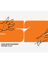 Dłonie na tle pomarańczowego napisu (liczba 52)