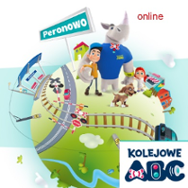 Kula ziemska, na niej tory kolejowe i drogi oraz postaci z Toy Story.