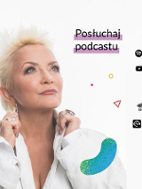 Plakat ze zdjęciem Małgorzaty Ostrowskiej