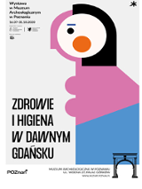 Plakat wydarzenia: kolorowa grafika z zarysem sylwetki, czarne napisy na szarym tle