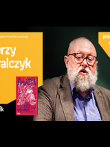 Plakat wydarzenia ze zdjęciem prof. Bralczyka