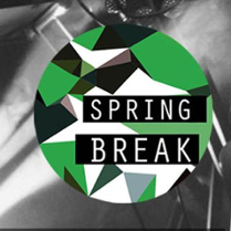 Logo festiwalu; Na szarym tle koło, którego fragmenty sa w barwach: zieleni, szarości, bieli czerni. Na środku biały napis z nazwa festiwalu na czarnym tle.