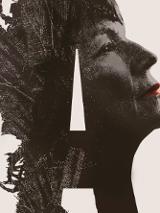 Baner promocyjny wydarzenia. Po prawej stronie podobizna M. Abakanowicz.