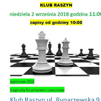 Plakat z motywem szachownicy