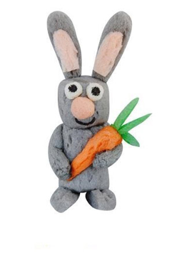 Pluszowy królik z marchewką