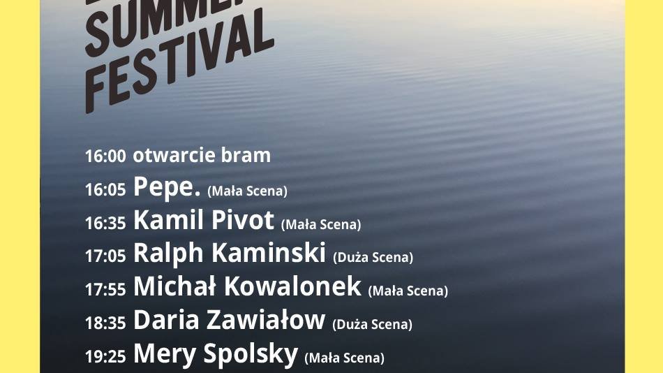 Rozpiska godzinowa Late Summer Festival