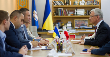 Spotkanie prezydenta Jacka Jaśkowiaka z merem Kijowa Witalijem Kliczką