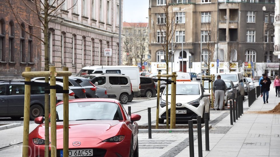 Ul. Taczaka i Garncarska: trwa sadzenie zieleni