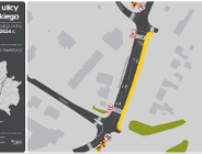 Droga rowerowa - kolejny etap przy ul. Dmowskiego