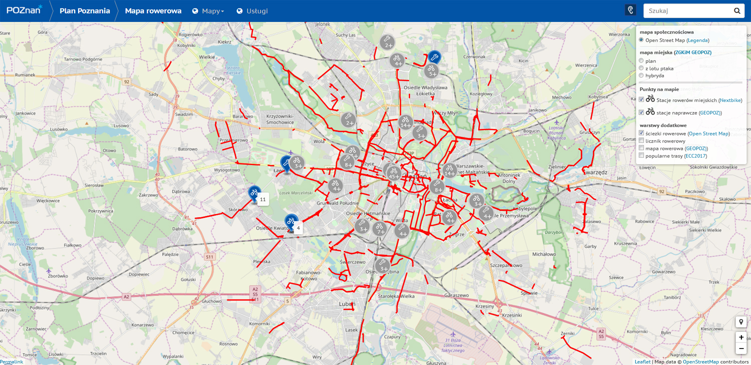 Mapa rowerowa Mapa rowerowa