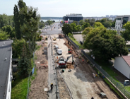 Nocna budowa drogi rowerowej