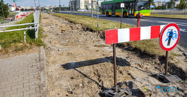 Galeria zdjęć z budowy ścieżki rowerowej i chodnika przy ul. Szymanowskiego