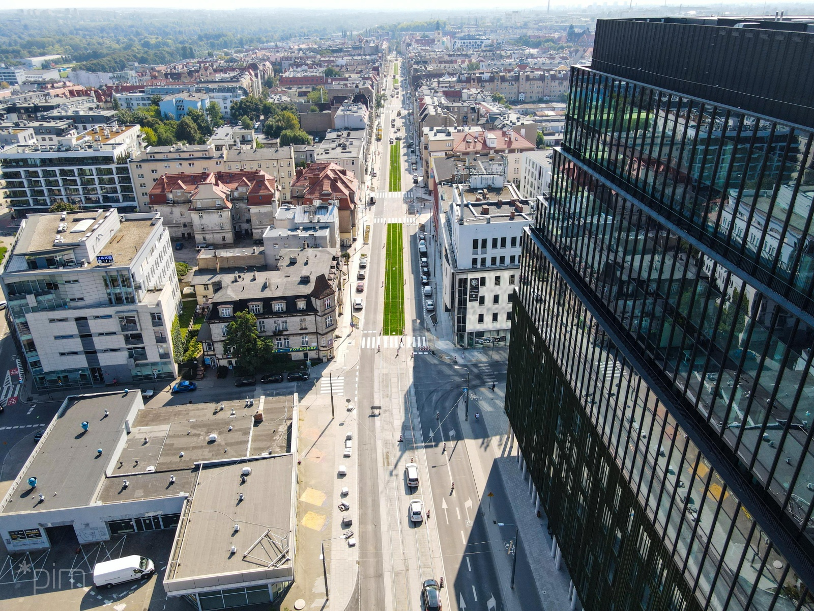 Ul. Wierzbięcice z lotu ptaka - grafika artykułu