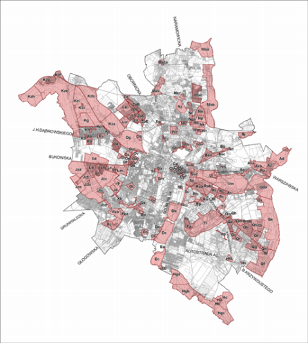 Miejscowe plany zagospodarowania przestrzennego uchwalone po 1995 r. (źródło: MPU)