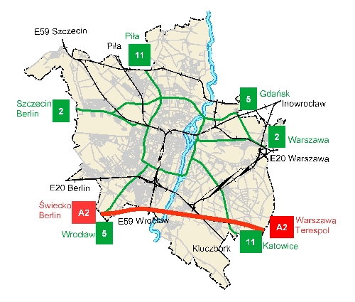 Układ transportowy Poznania