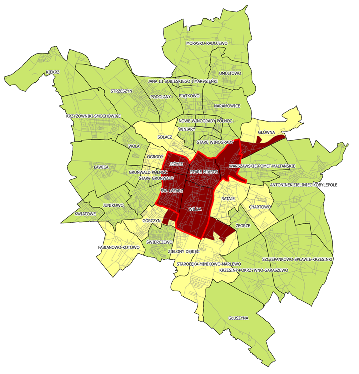 wyznaczenie obszaru zdegradowanego i obszaru rewitalizacji miasta Poznania