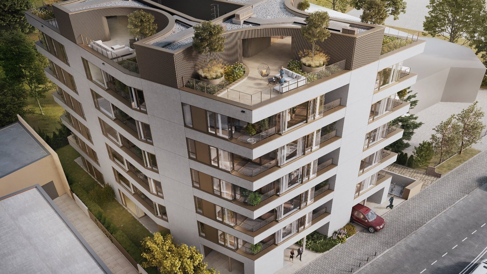 Visualization of the investment at 19 Pułaskiego Street.