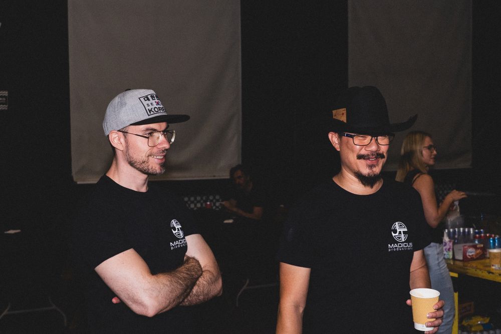 Damian Ratajczak, obok Jason T. Madicus, fot. archiwum prywatne .