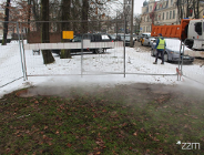 Awaria sieci ciepłowniczej - część Parku Moniuszki czasowo zamknięta