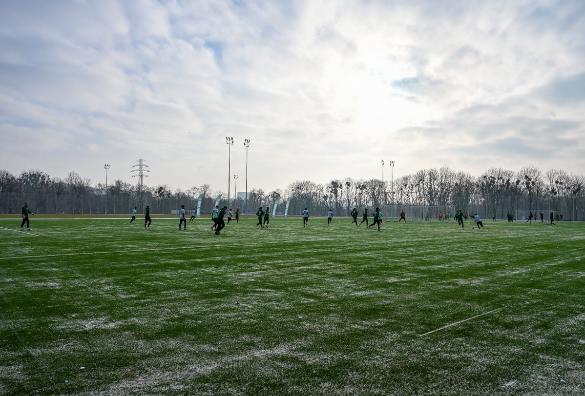 boisko, na którym trenują zawodnicy