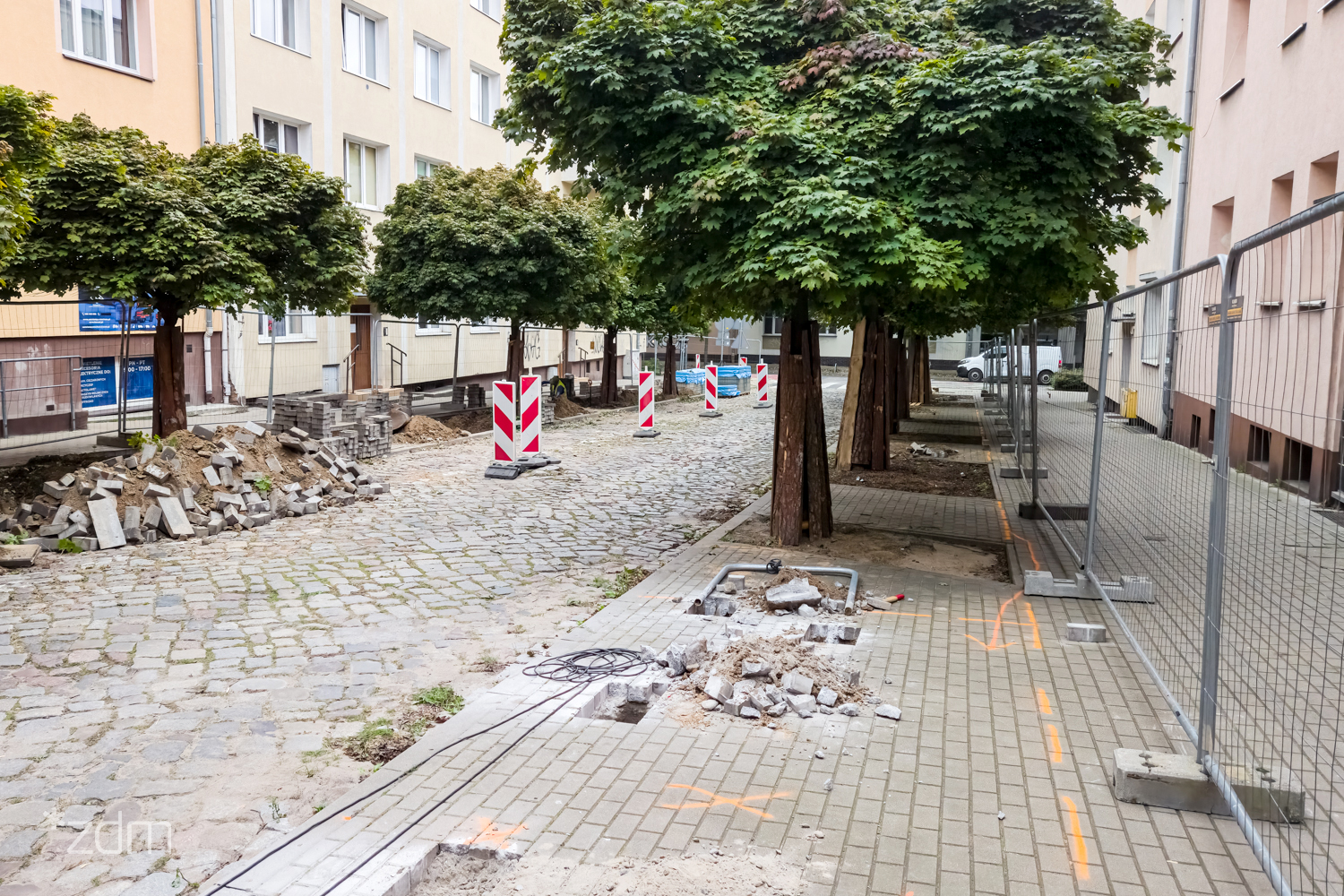 Galeria zdjęć z prac odbrukowych na ul. Chłodnej