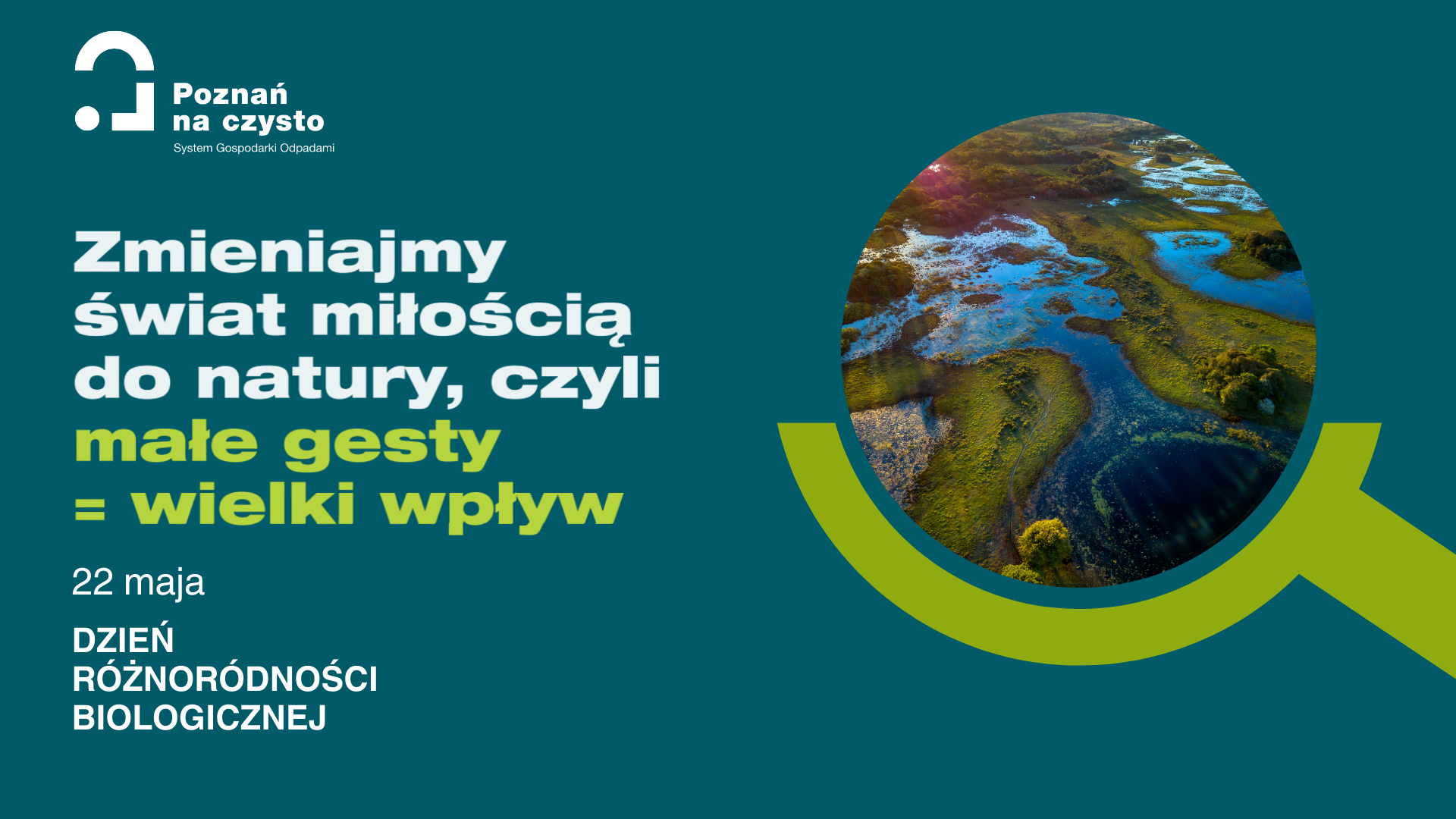 22 maja to Międzynarodowy Dzień Różnorodności Biologicznej Grafika informuje o obchodzonym 22 maja dniu bioróżnorodności