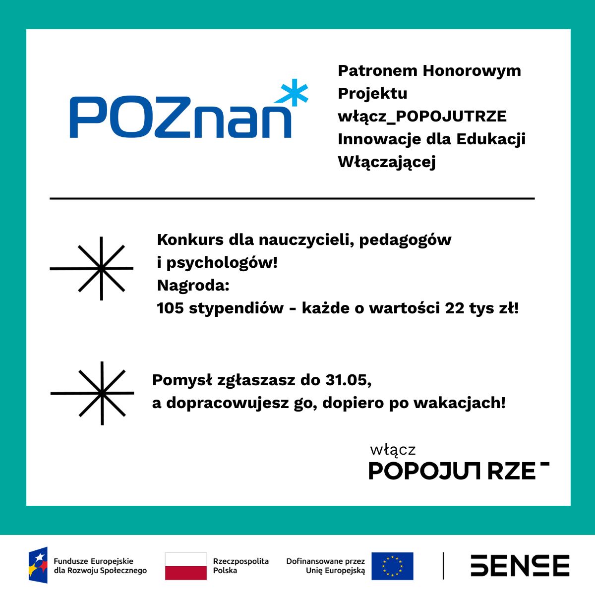 plakat Na grafice znajdują się najważniejsze informacje dotyczące konkursu