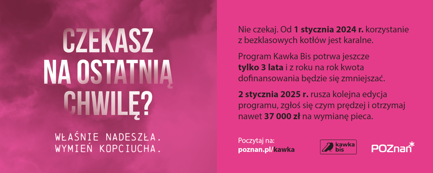 Plakat informujący o konieczności wymiany pieców bezklasowych oraz możliwości otrzymania dotacji w tym zakresie - grafika artykułu