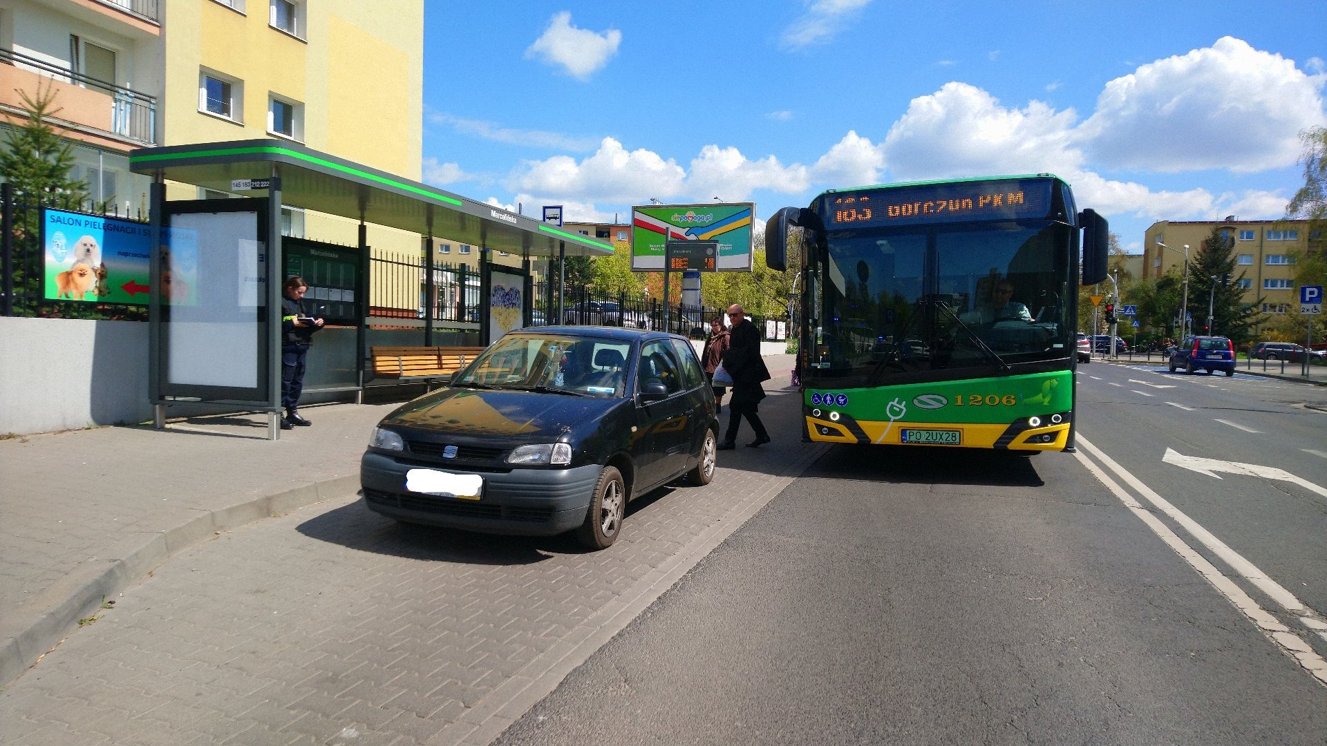 Usunięty pojazd z przystanku