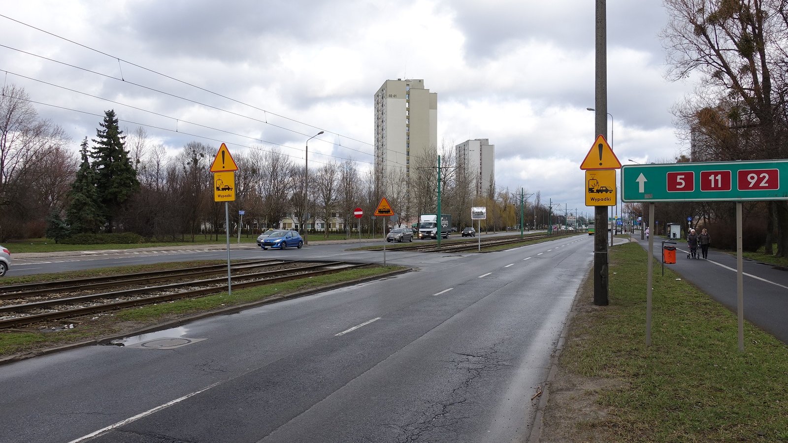 Dodatkowe oznakowanie zostało zamontowane na ul. Zamenhofa w okolicy skrzyżowania z ul. Obrzyca fot. ZDM