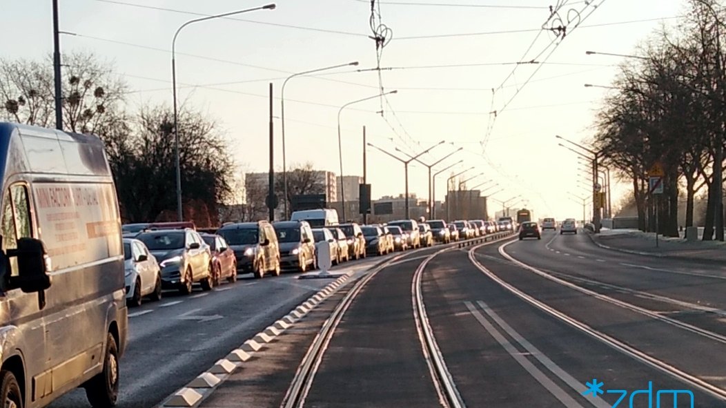 Tramwajem szybciej przez most Królowej Jadwigi fot. ZDM