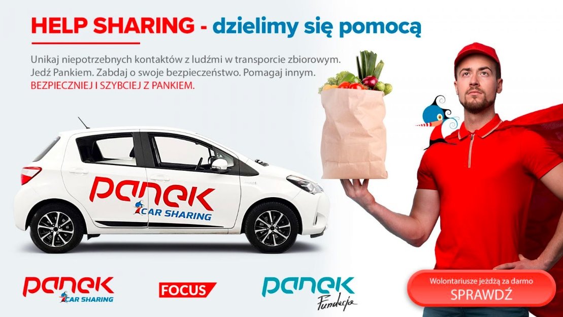 Panek Carsharing ruszyli z akcją "Help Sharing - dzielimy się pomocą" fot. PacekCS
