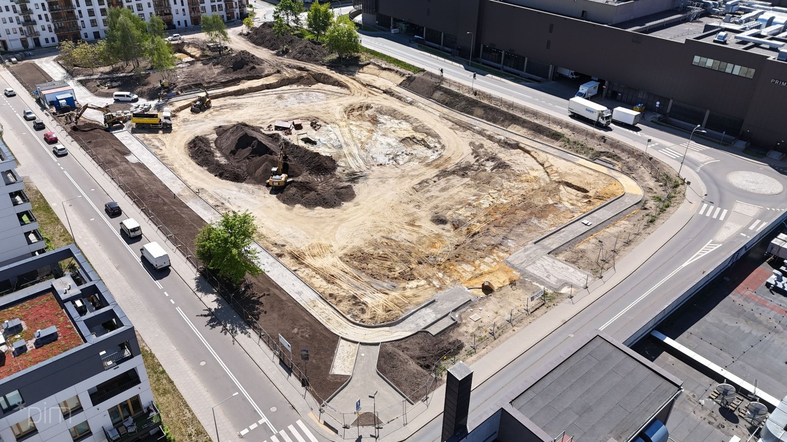 Galeria zdjęć z budowa zbiornika retencyjnego na Łacinie