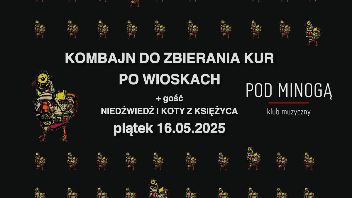 Plakat z informacjami o koncercie