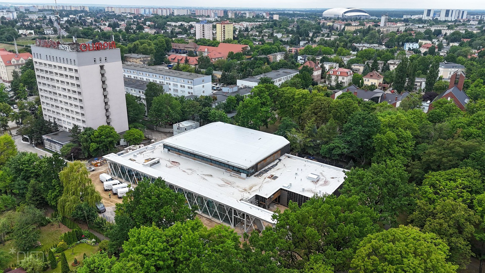 Galeria zdjęć z aktualnego stanu budowy pływalni przy ul. Taborowej